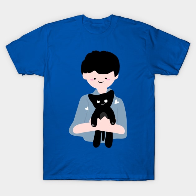 Cute black kitten T-Shirt by CindyS